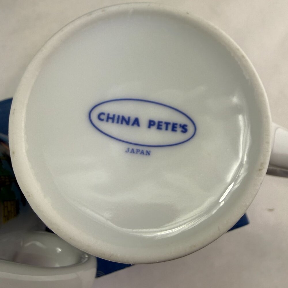 Vintage China Pete's Okinawa Japan Coffee Mugs Set of 2 With Box - Picture 8 of 8